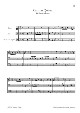 Canzon à canto e basso