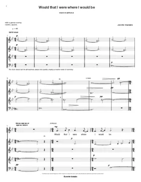 Would that I were where I would be