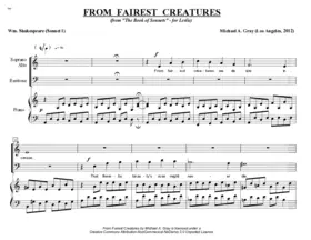 From fairest creatures