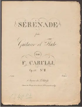 6 Sérénades pour Guitarre et Flûte