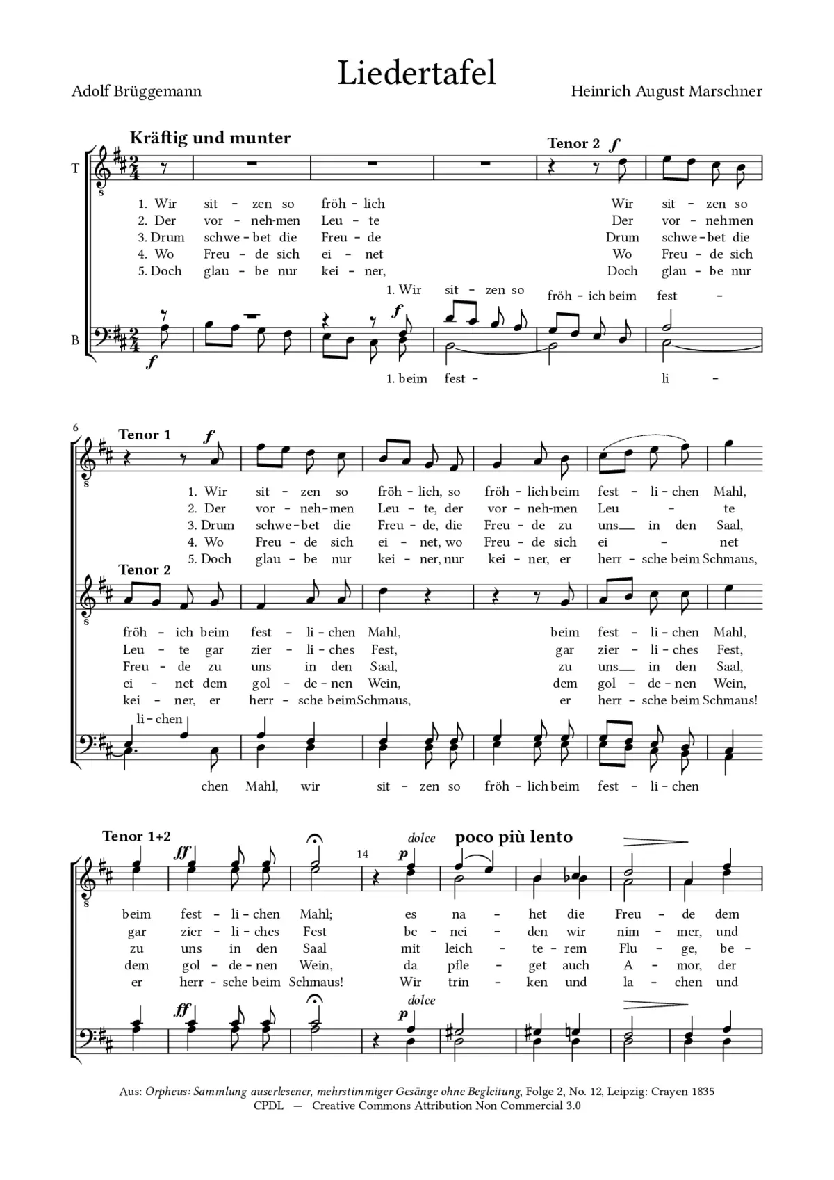 Liedertafel - Page 1