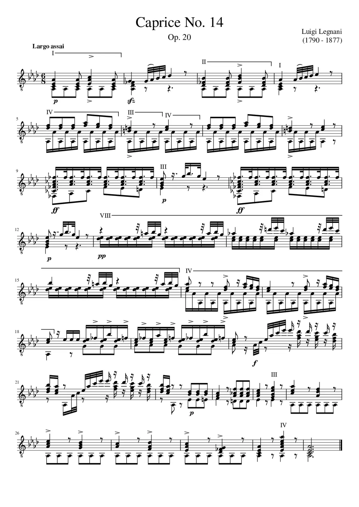 36 Caprices Op.20 - Page 1