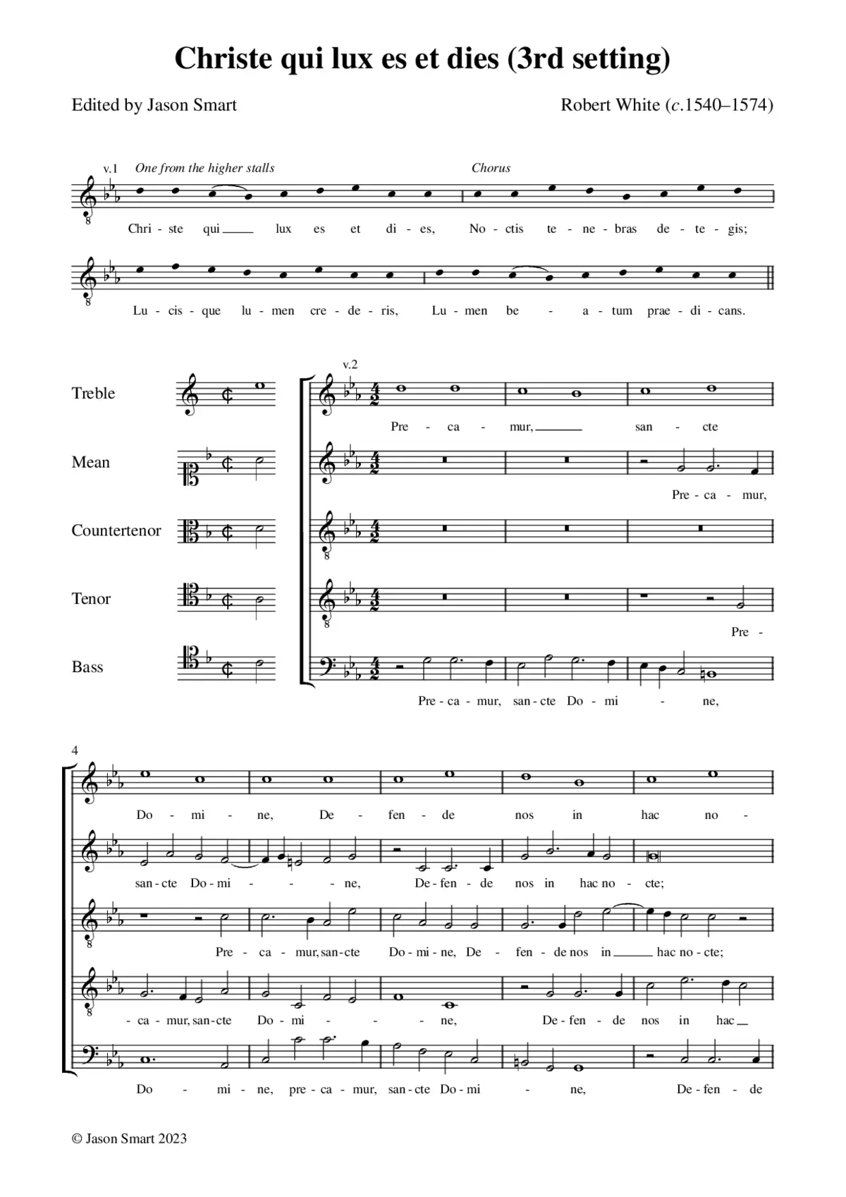 Christe qui lux es et dies III - Page 1