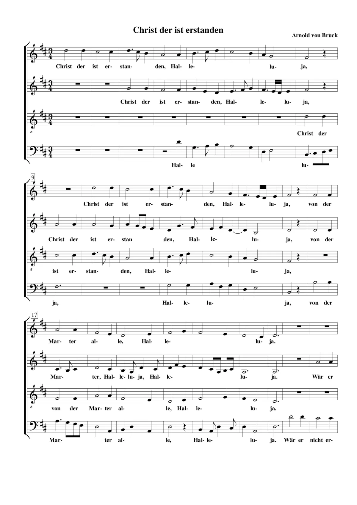 Christ der ist erstanden - Page 1