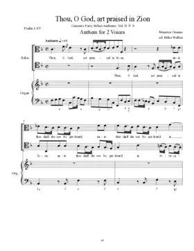 Thou, O God, art praised in Zion