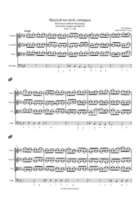 Herzlich tut mich verlangen, TWV 1:784