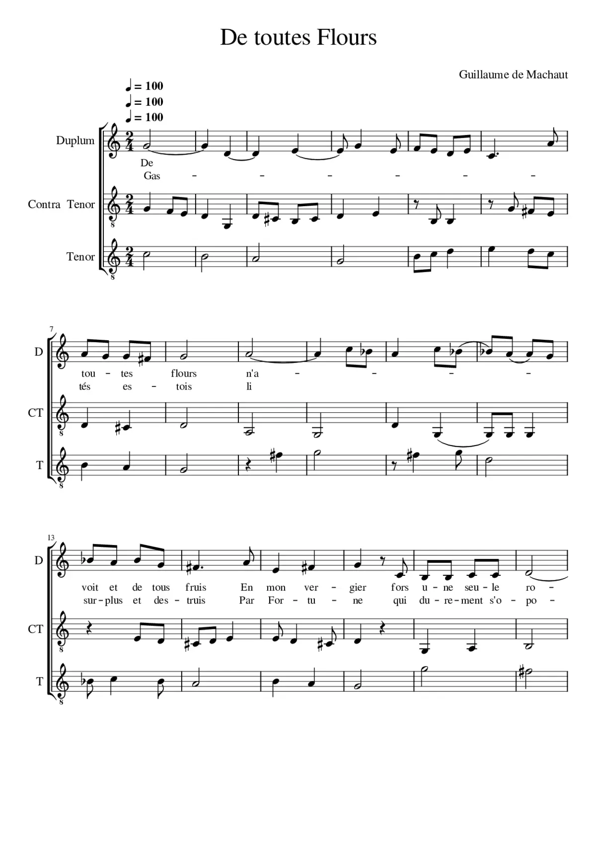 De toutes Flours - Page 1