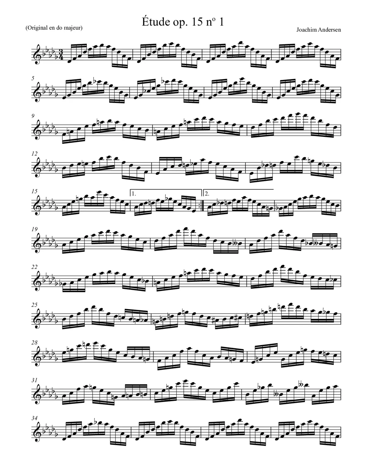 24 Etudes for Flute - Page 1