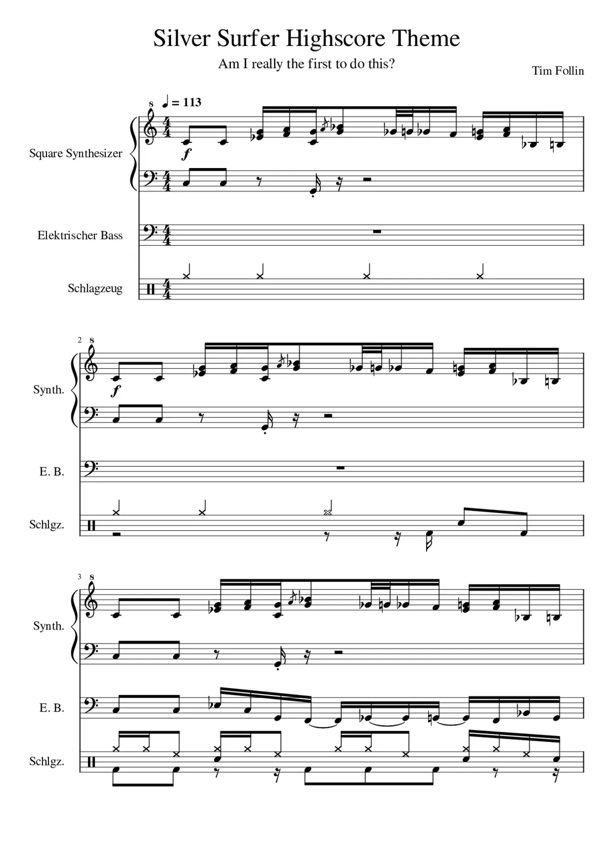 Silver Surfer Highscore theme - Page 1