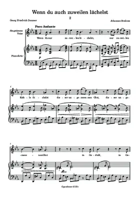 Wenn du nur zuweilen lächelst