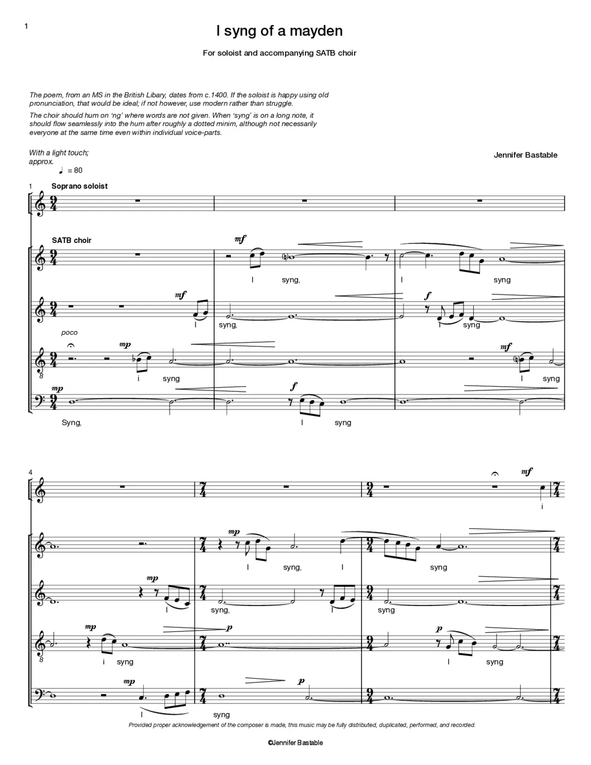 I syng of a mayden - Page 1