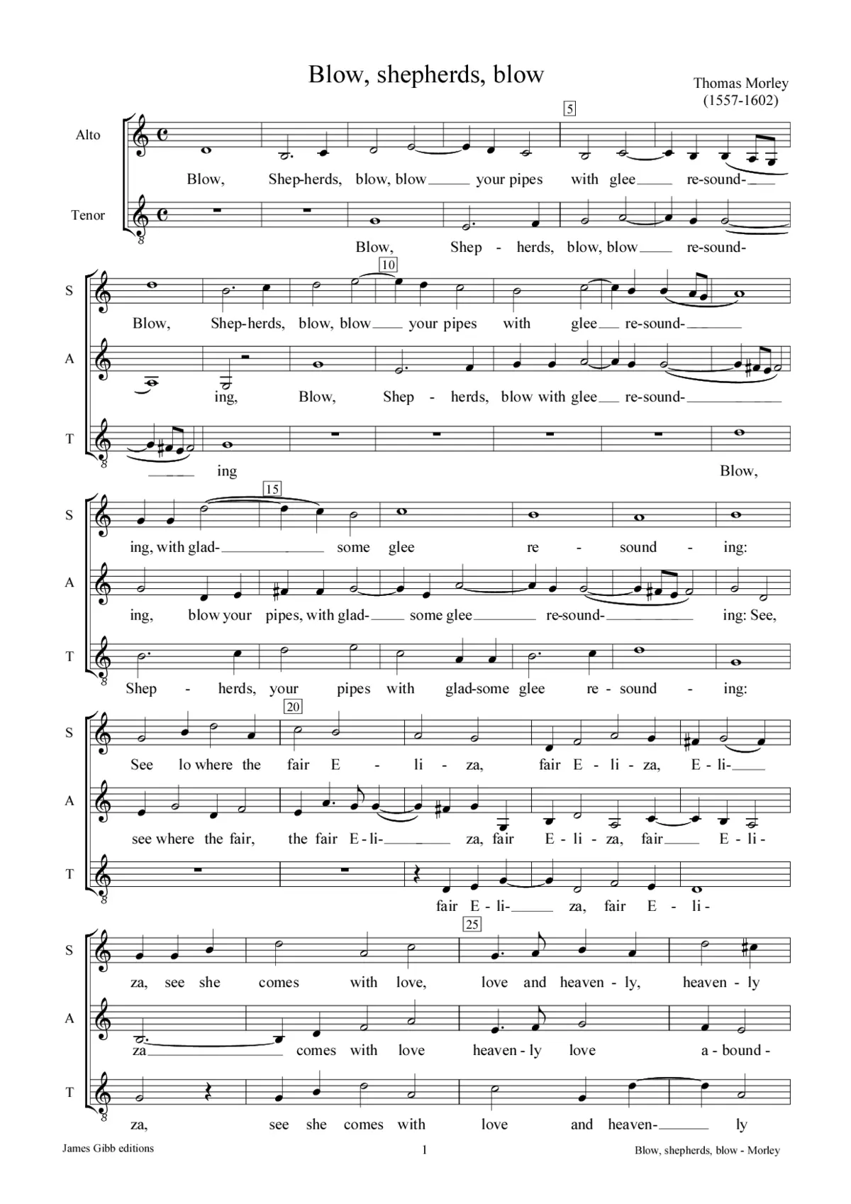 Blow, Shepherds, blow - Page 1
