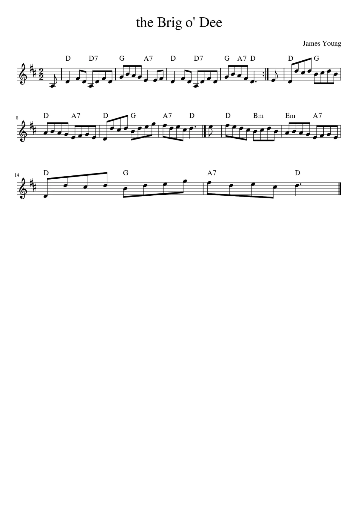 The Brig O' Dee - Page 1