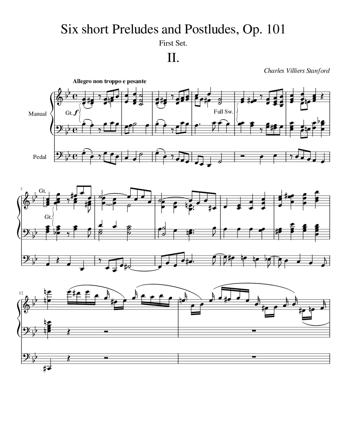 6 Short Preludes and Postludes op. 101 No. 2 - Page 1