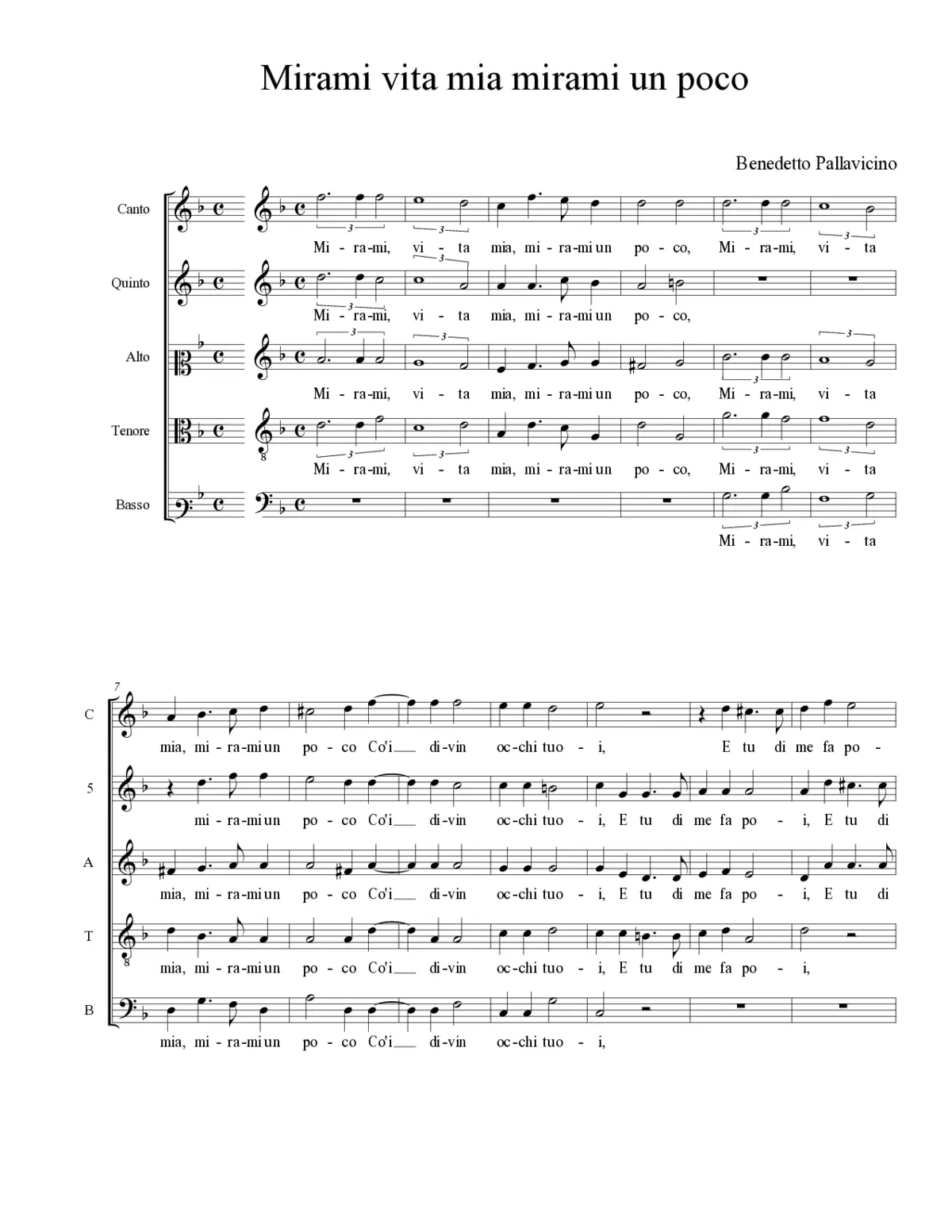 Mirami vita mia mirami un poco - Page 1