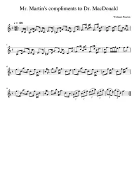 Mr. Martin's compliments to Dr. MacDonald