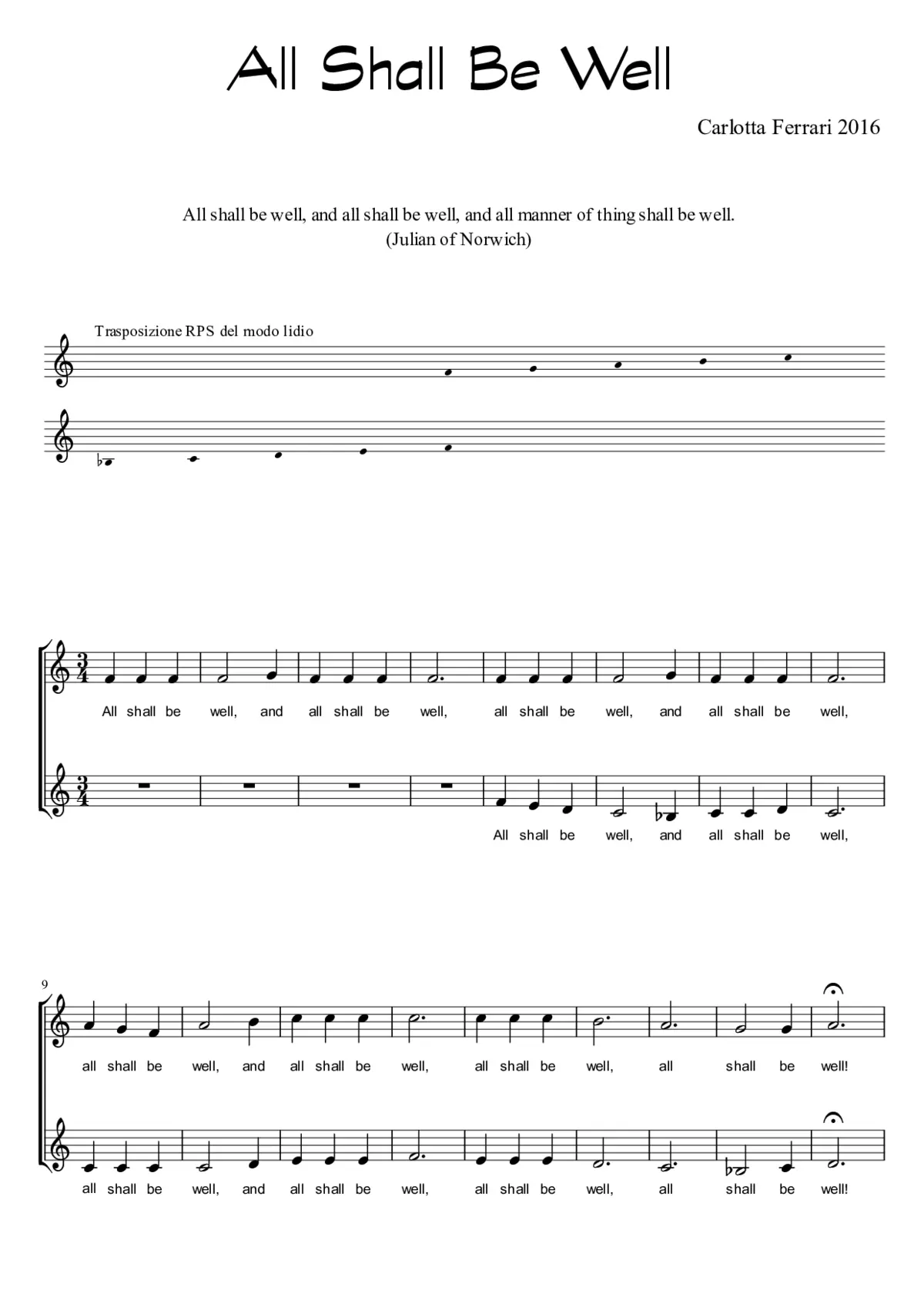 All shall be well - Page 1