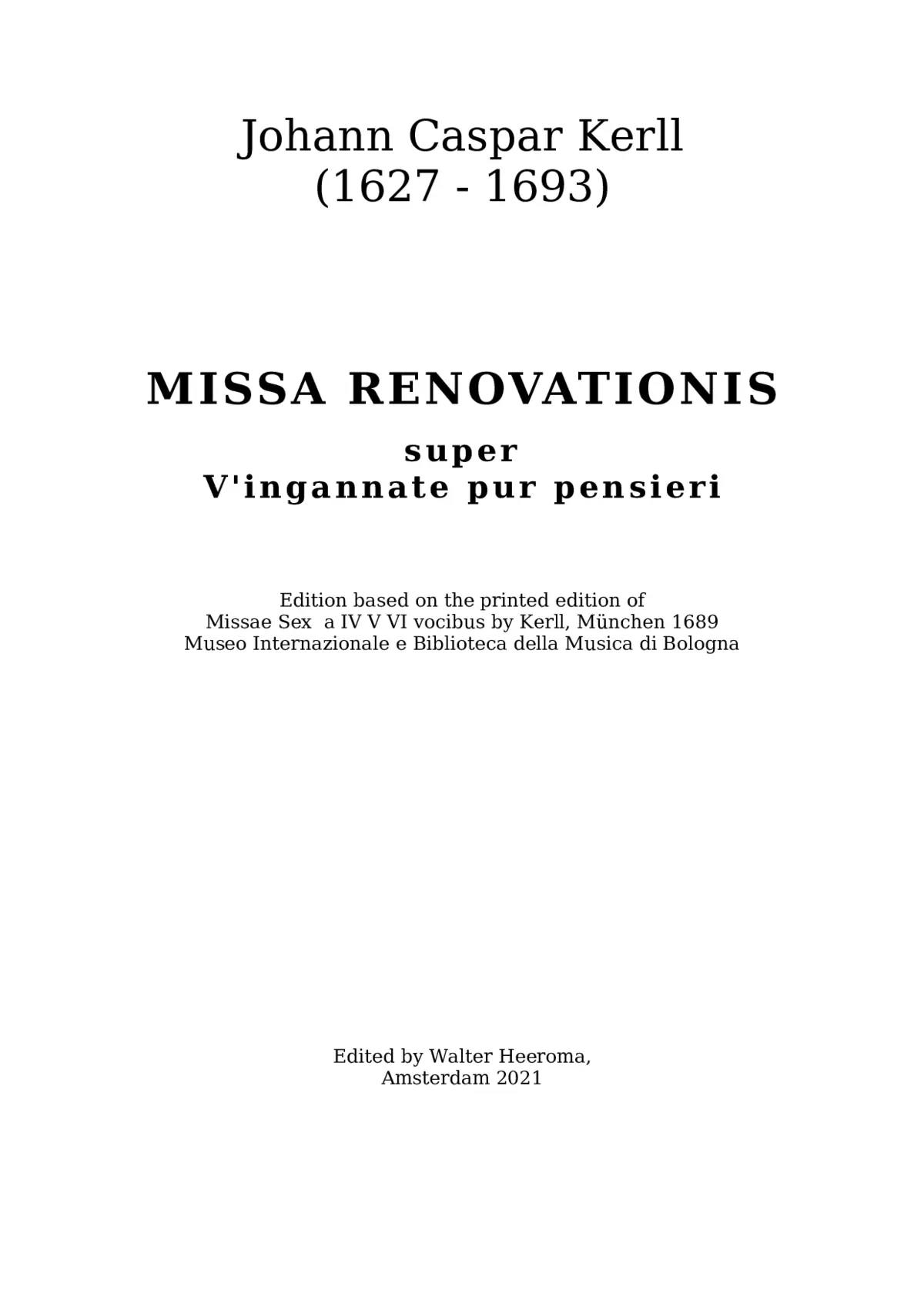 Missa Renovationis - Page 1