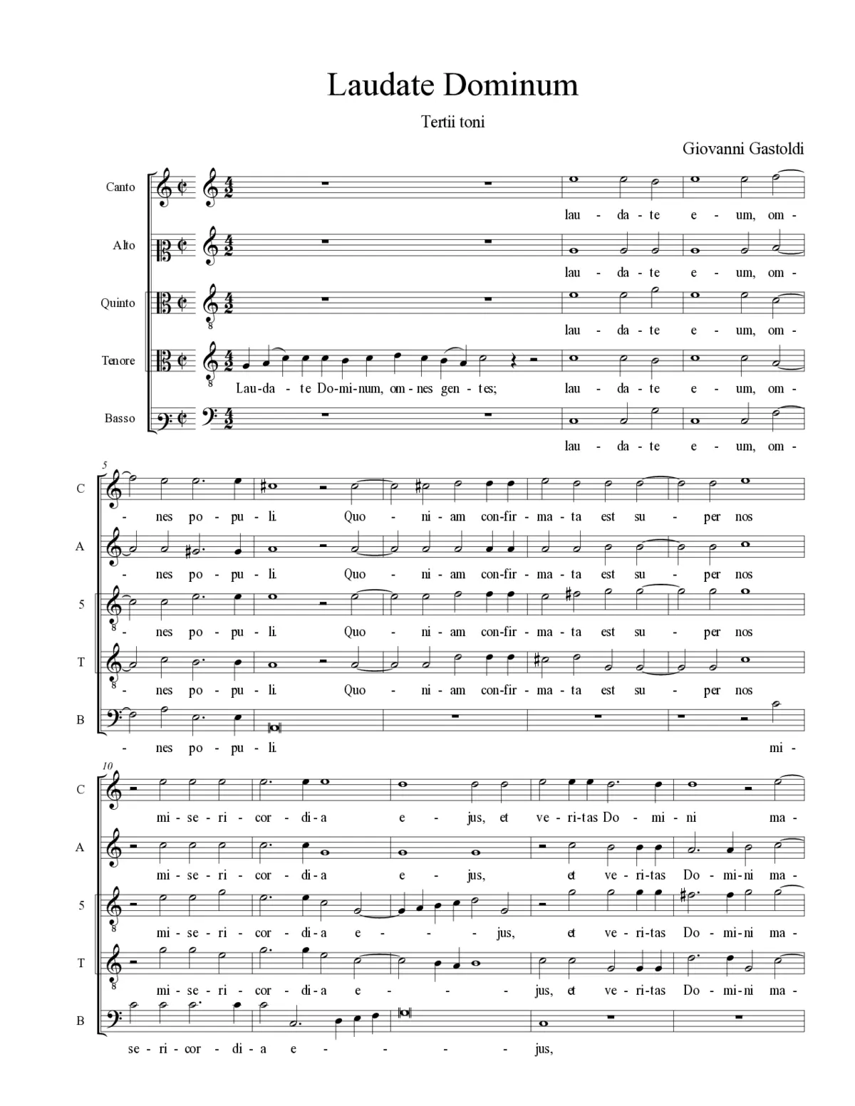 Laudate Dominum - Page 1