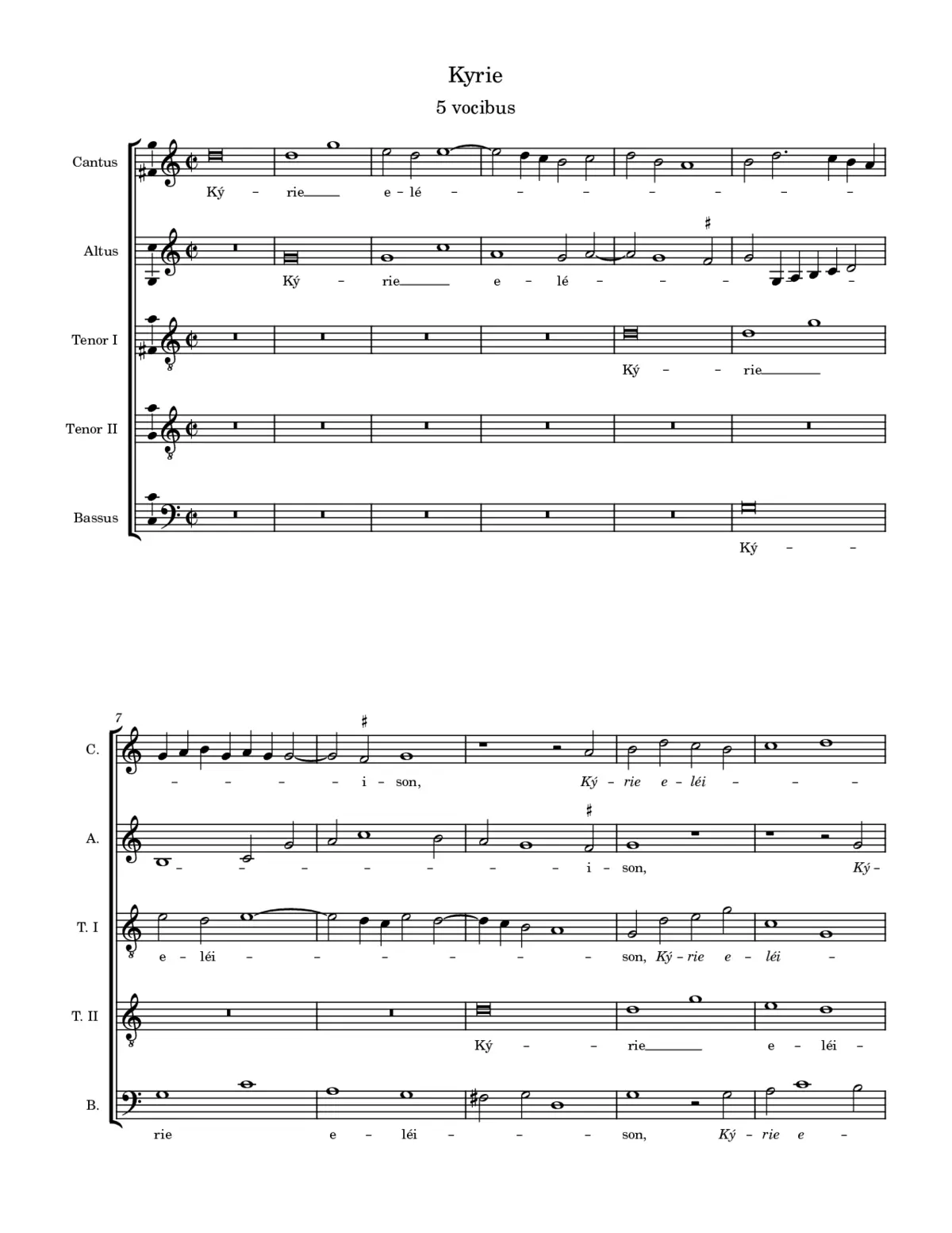 Missa Beatus Laurentius - Page 1