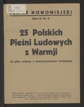 25 Polskich pieśni ludowych z Warmji