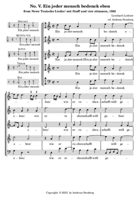 Ein jeder mensch bedenck eben