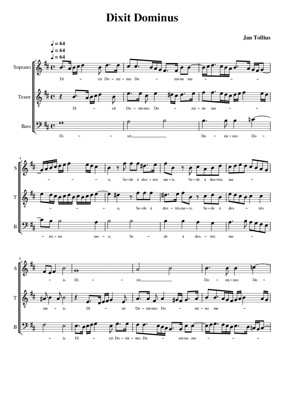 Dixit Dominus Domine meo - Page 1