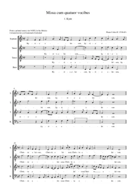 Missa cum quatuor vocibus