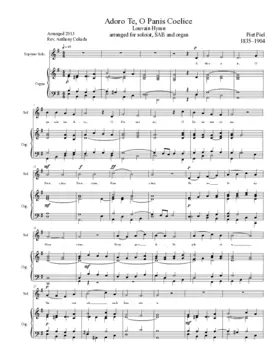 Adoro te, o panis caelice