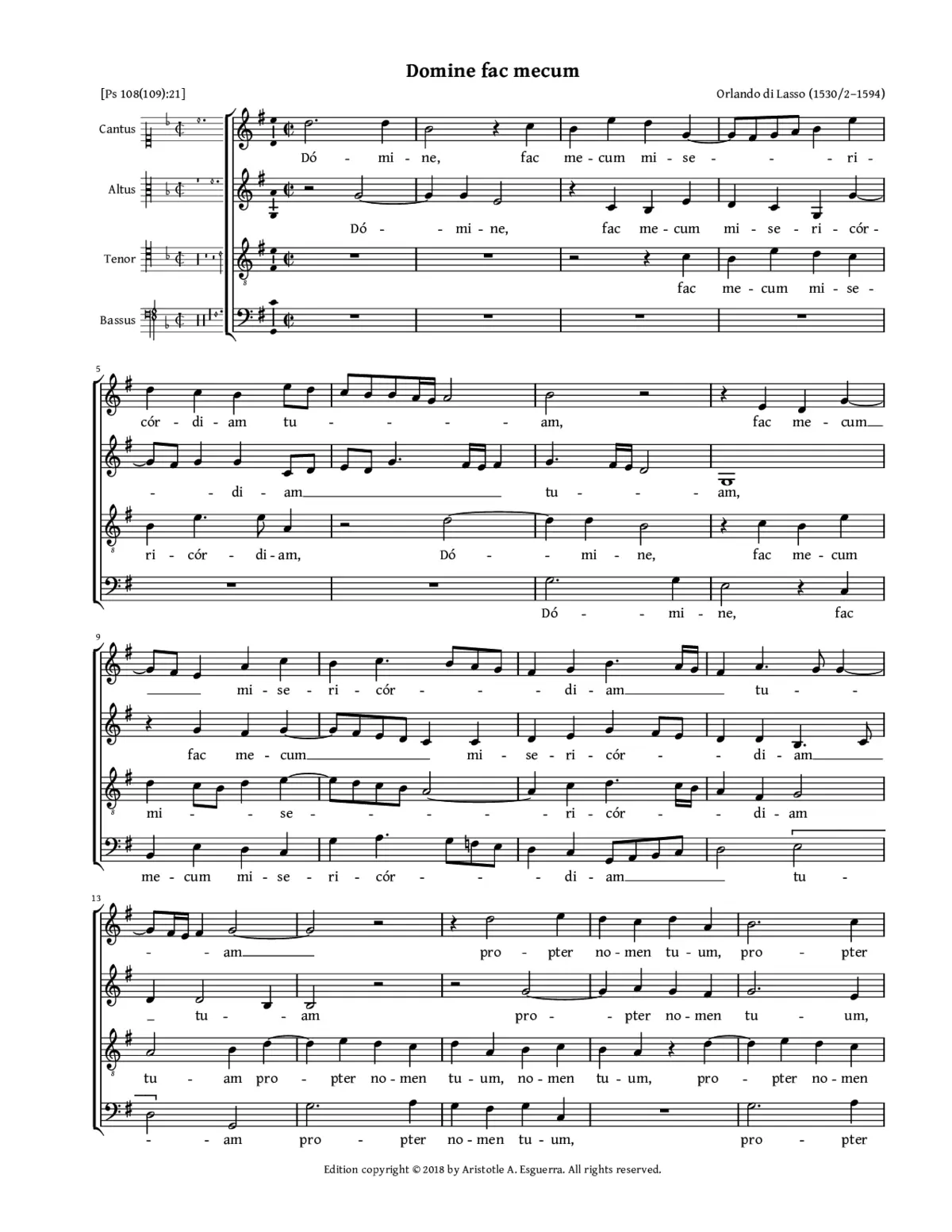 Domine fac mecum - Page 1