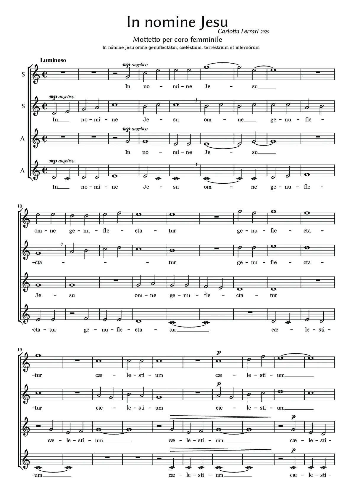 In nomine Jesu - Page 1