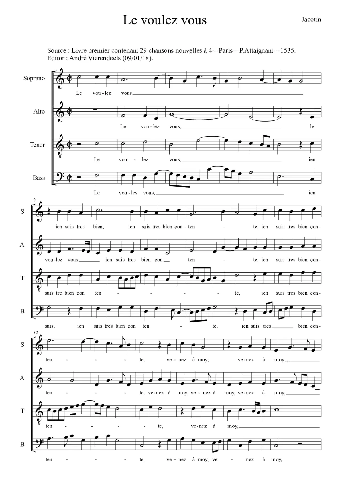 Le voulez vous - Page 1
