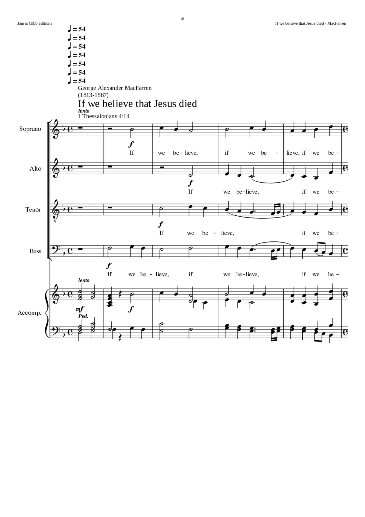 If we believe that Jesus died - Page 1