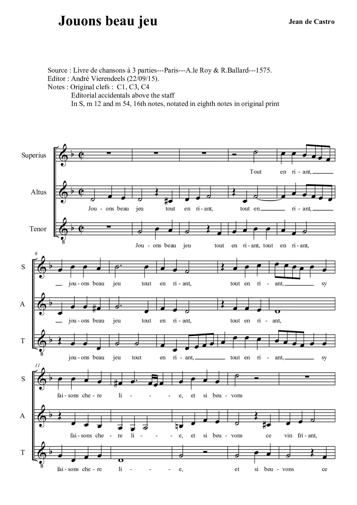 Jouons beau jeu - Page 1