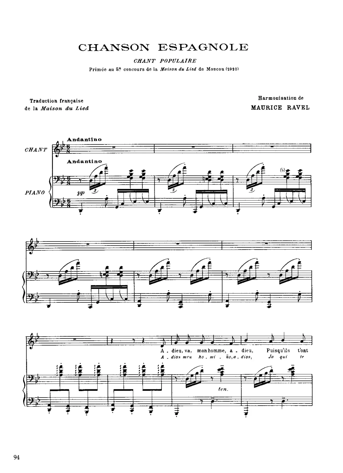 Chants populaires - Page 1