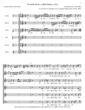 O verdi selv'o dolci fonti o rivi