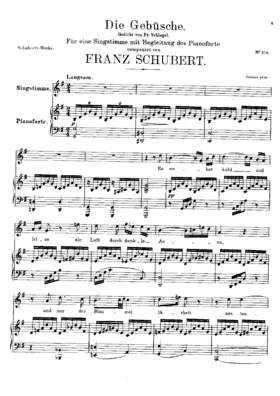 Die Gebüsche, D.646