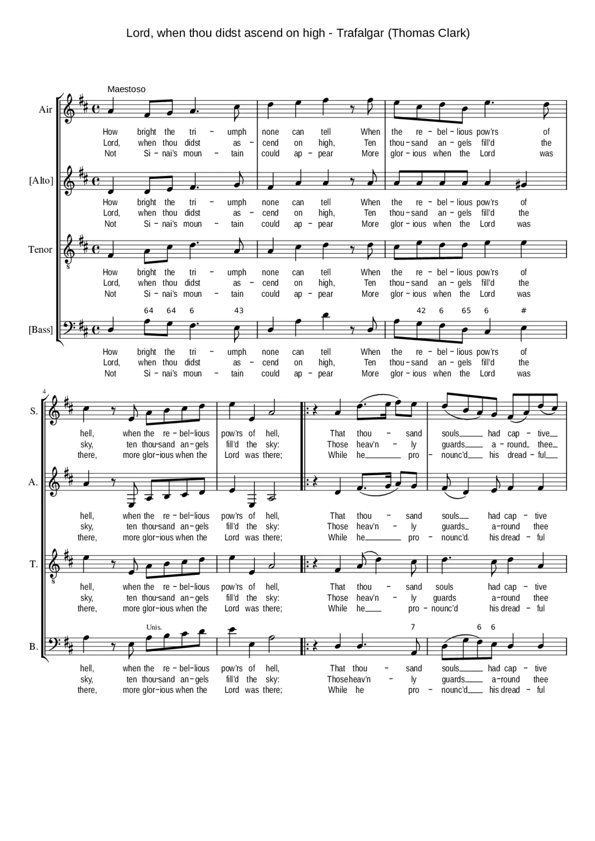 Lord when thou didst ascend on high - Page 1