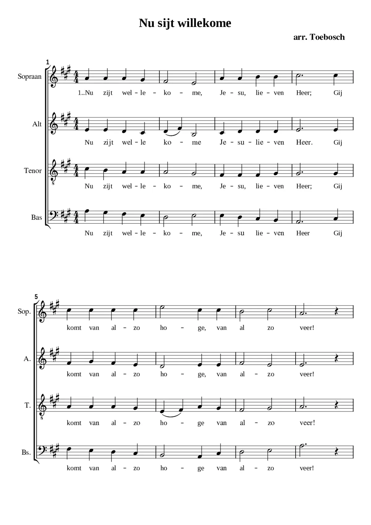 Nu sijt willekome - Page 1