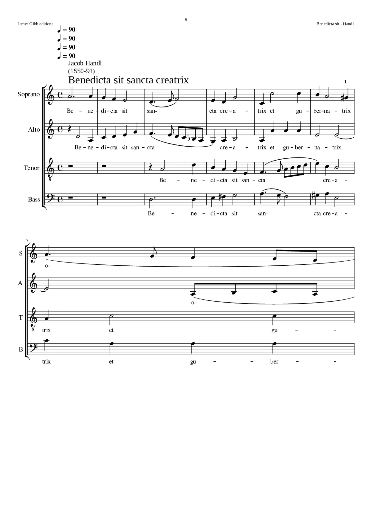 Benedicta sit - Page 1