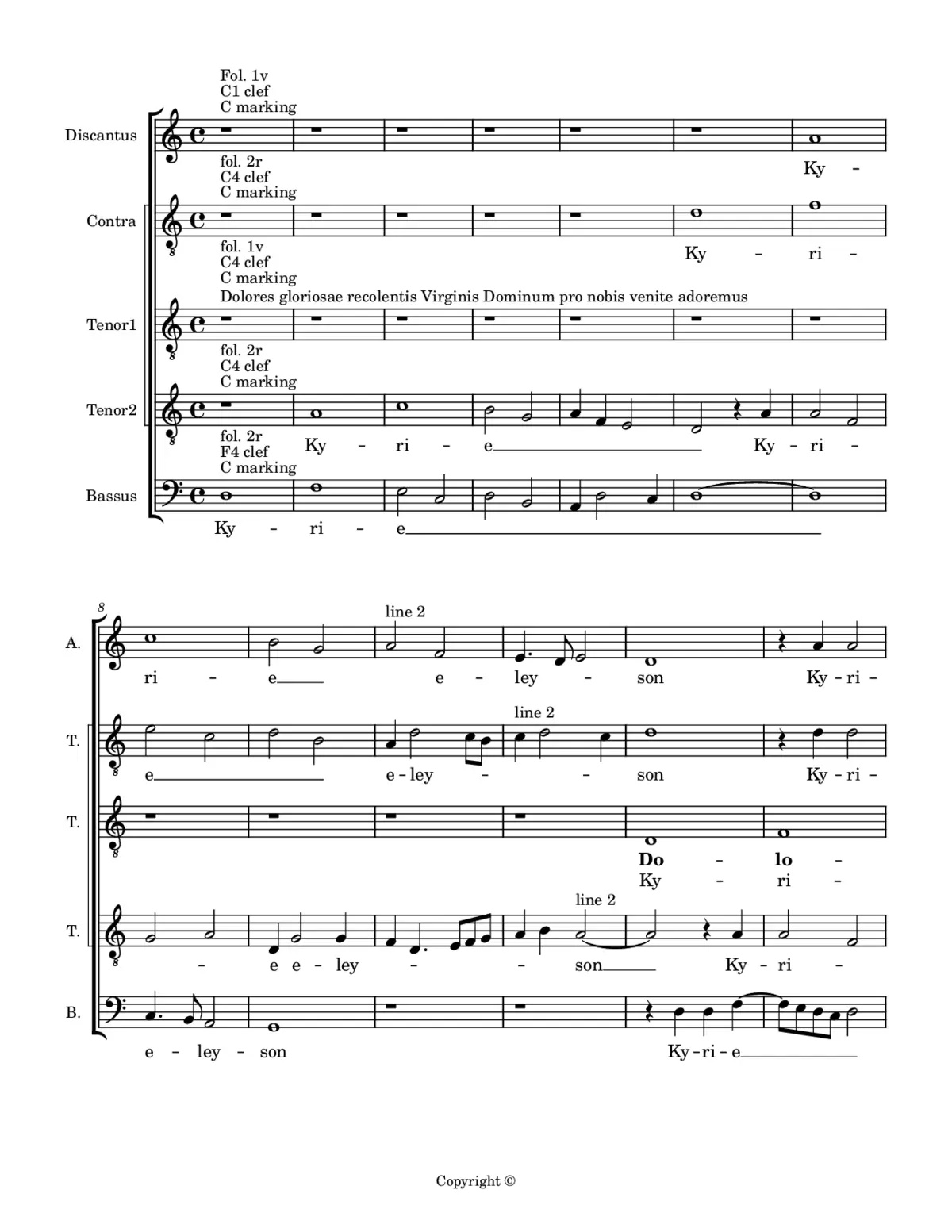 Missa de Septem Doloribus - Page 1