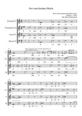 Ave sanctissima Maria