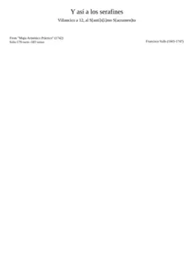Y así a los serafines