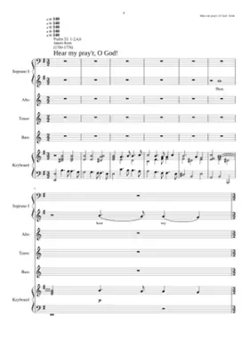 Hear my prayer O God