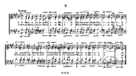 O Maria, sei gegrüßt, Op. 61d, No. 6