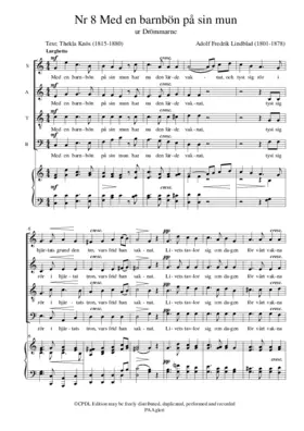 Nr 8 Med en barnbön på sin mun