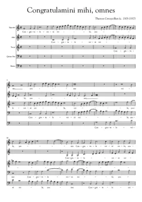 Congratulamini mihi, omnes