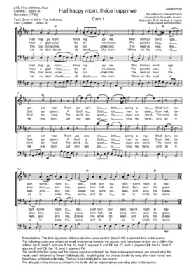 Hail happy morn, thrice happy we