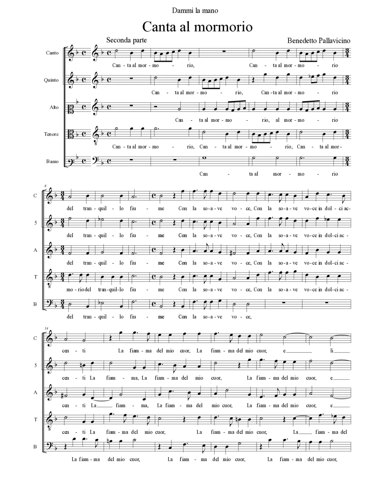 Canta al mormorio - Page 1