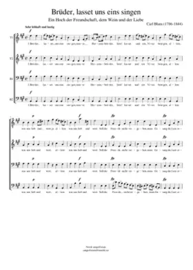 Brüder lasset uns eins singen